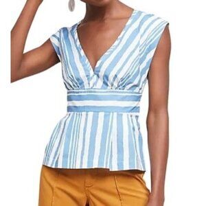 Tracy Reese x Anthropologie Top Size Medium Catamaran‎ Striped Sleeveless